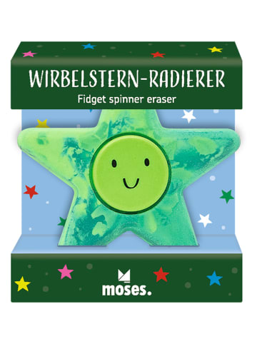 moses. 2er-Set: Radierer "Wirbelstern" - ab 3 Jahren (Überraschungsprodukt)