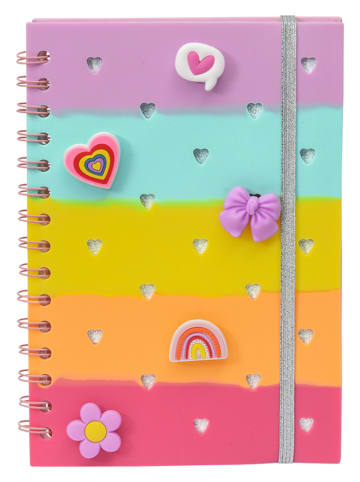 moses. Notizbuch "Holo" mit Charms in Bunt ab 6 Jahren - (B)14,5 x (H)21 cm
