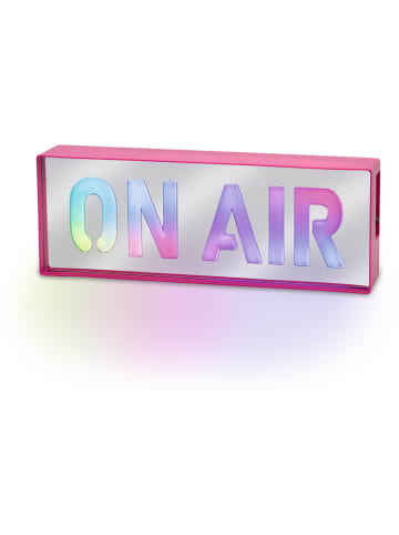 moses. LED-Lichtbox "On Air" in Rosa - (B)22 x (H)8 x (T)4 cm