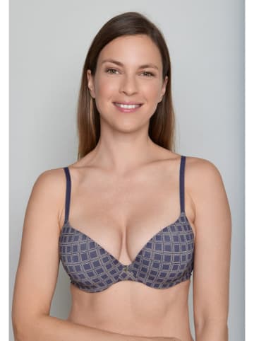 Joop! Bodywear Bügel-BH in Dunkelblau/ Grau