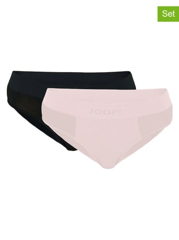 2er-Set: Slips in Rosa/ Schwarz