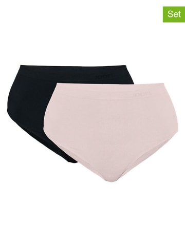 2er-Set: Pantys in Rosa/ Schwarz