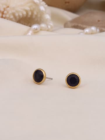 Pierres de Jade Vergold. Ohrstecker mit Edelsteinen