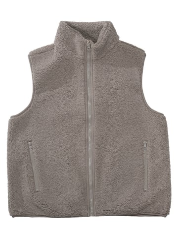 Teddyweste in Grau