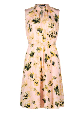 Jurk rosé/groen/geel
