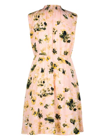 Jurk rosé/groen/geel