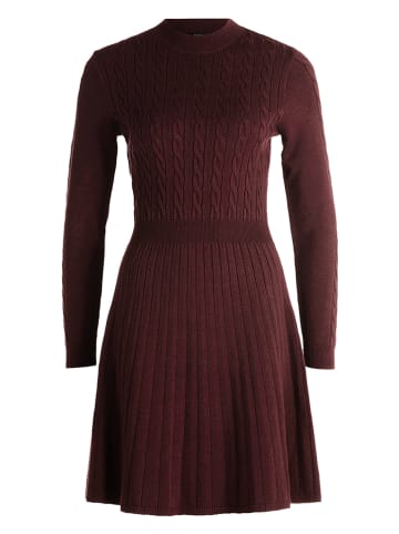 Gebreide jurk bordeaux