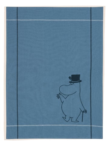 Theedoek "Moominpappa" blauw - (L)70 x (B)50 cm