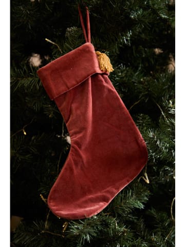 Weihnachtsstrumpf in Braunrot - (B)33 x (H)40 cm 