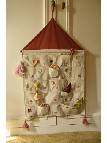 Adventskalender "Joy" beige/lichtbruin - (B)50 x (H)70 cm