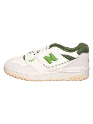 Leder-Sneakers in Weiß