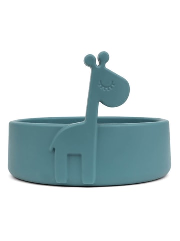3-delige eetleerset "Deer friends" lichtblauw/blauw