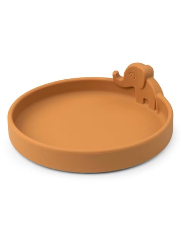 Eetleerbord "Elphee" mosterdgeel - Ø 16 cm