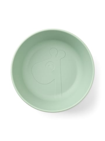 Silicone kom "Raffi" groen