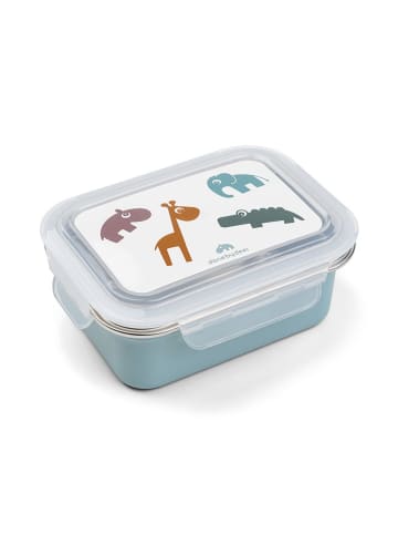 Edelstahl-Lunchbox "Deer friends" in Hellblau
