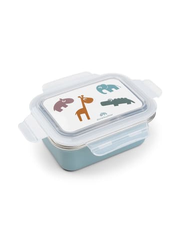 Edelstahl-Lunchbox "Deer friends" in Hellblau