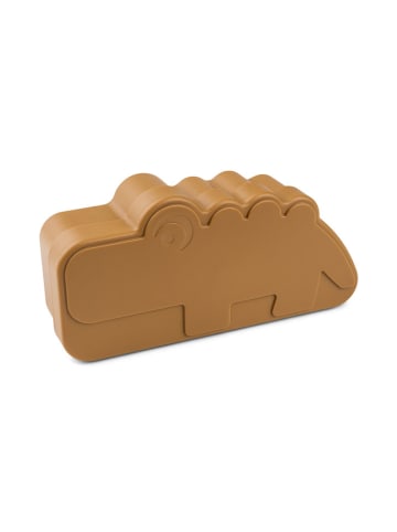 Lunchbox "Croco" in Hellbraun - (L)21,3 x (B)10,4 x (H)6,2 cm