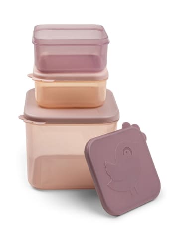 3er-Set: Frischhaltedosen "Elphee" in Rosa