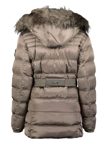 Parka "Aimeraumai" w kolorze szarobrązowym