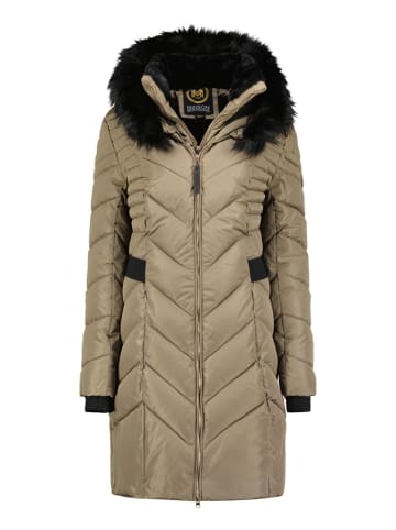 Parka "Dolmai" w kolorze beżowo-czarnym