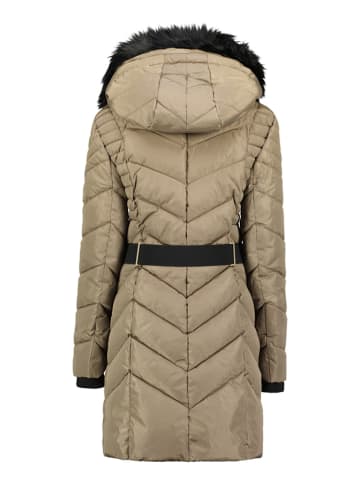 Parka "Dolmai" w kolorze beżowo-czarnym