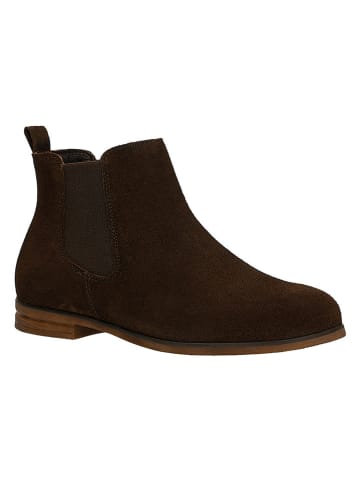 Leder-Chelsea-Boots in Braun