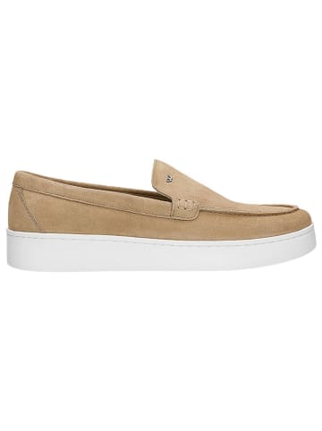 Leder-Slipper in Beige