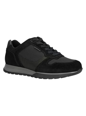 Skórzane sneakersy w kolorze czarnym