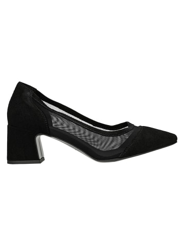 Leder-Pumps in Schwarz