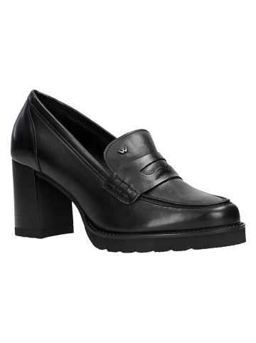 Leder-Pumps in Schwarz