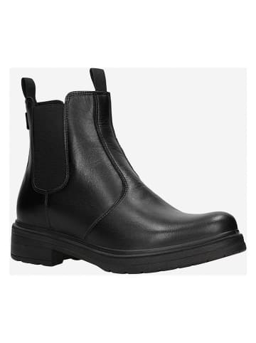 Leder-Chelsea-Boots in Schwarz