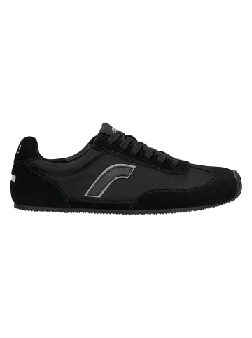 Skórzane sneakersy w kolorze czarnym