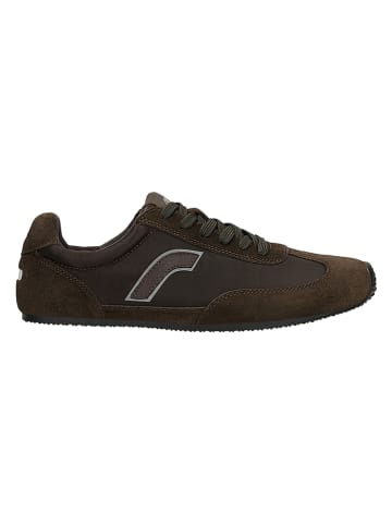 Skórzane sneakersy w kolorze ciemnobrązowym