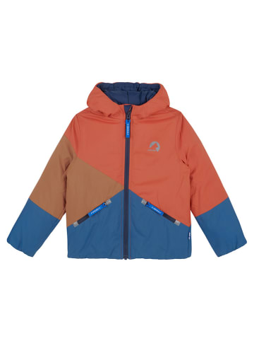 Winterjacke "Sirkus" in Orange/ Petrol