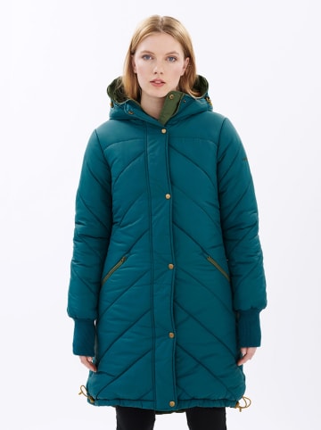 Wende-Winterjacke "Sipuli" in Grün/ Blau