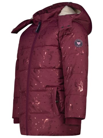 Salt and Pepper Steppjacke in Bordeaux
