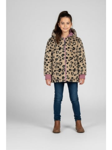 Wende-Steppjacke in Beige/ Lila