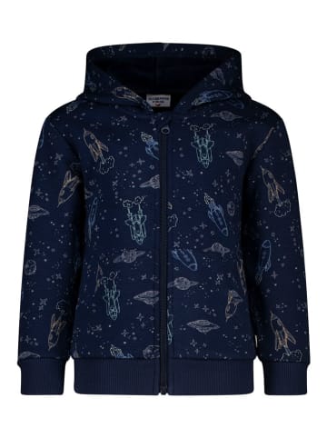 Sweatjacke in Dunkelblau