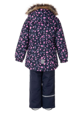 2-delige outfit lichtroze/donkerblauw