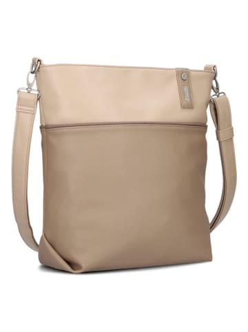 Umhängetasche in Beige/ Hellbraun - (B)33 x (H)32 x (T)13 cm