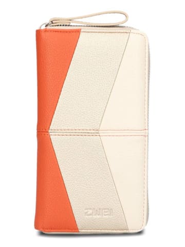Geldbörse in Beige/ Orange - (B)11 x (H)20 x (T)3 cm