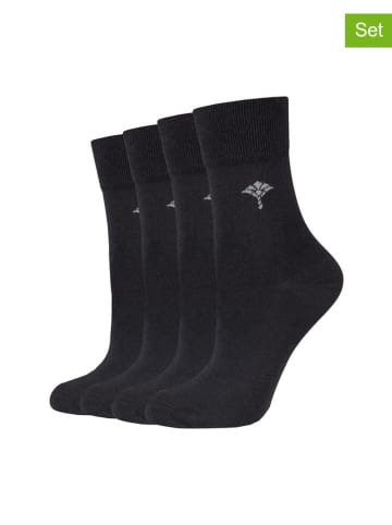 4er-Set: Socken in Schwarz