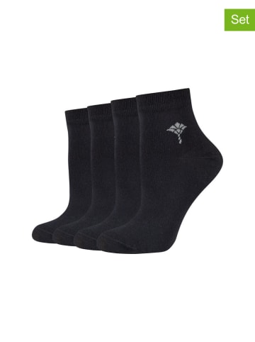 4er-Set: Socken in Schwarz