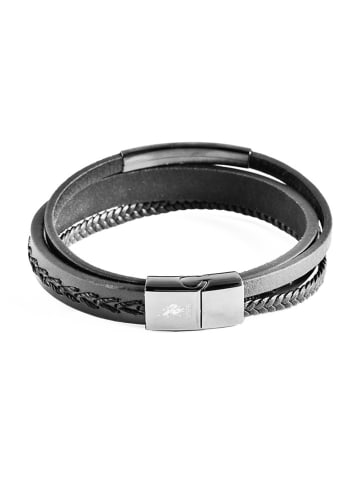 Leder-Armband in Schwarz