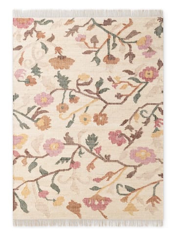 Jute-Teppich "Roya" in Creme/ Lila