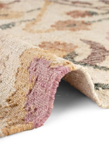 Jute-Teppich "Roya" in Creme/ Lila