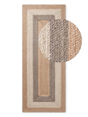Jute tapijt "Juno" crème/beige/bruin