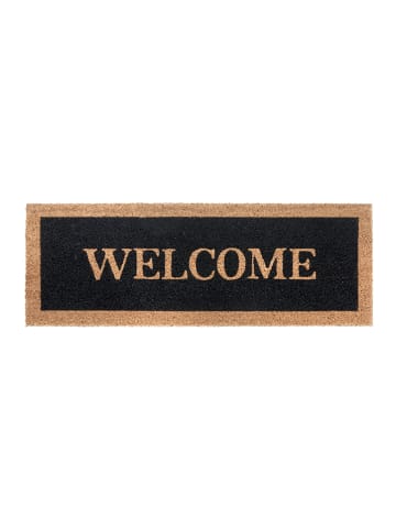 Wycieraczka "Welcome" w kolorze czarnym z włókna kokosowego