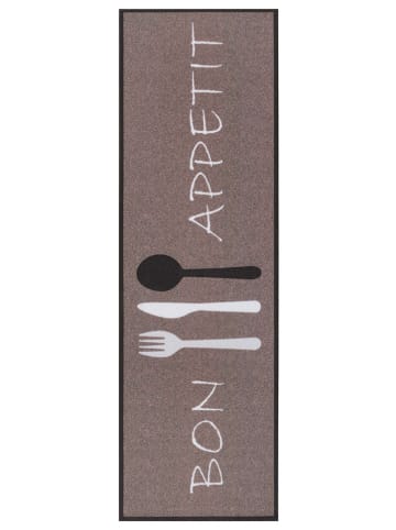 Chodnik kuchenny "Bon Appetit Cutlery" w kolorze jasnobrązowym