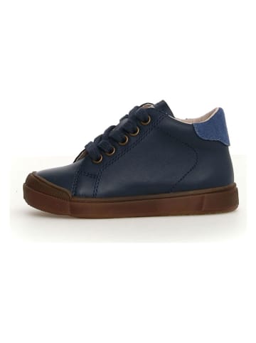 Leder-Sneakers "Eindhoven" in Dunkelblau